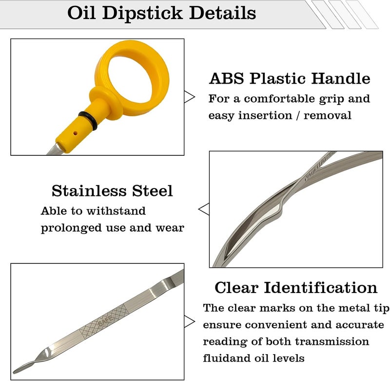 FBLOWMOD 4892121AA Engine Oil Dipstick Indicator, Compatible with Chrysler Sebring 2007-2010 Dodge Avenger 2008-2010 Dodge Journey 2009-2010 Engine Oil Fluid Level Dip Stick Replace 4892121AA - Image 4